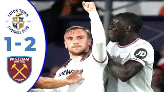 Luton Town 1  2 West Ham Highlights Premier League 2023 [upl. by Laura11]