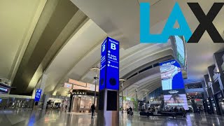 TERMINAL TOUR  LAX Airport Tom Bradley International Terminal Terminal B [upl. by Irama271]