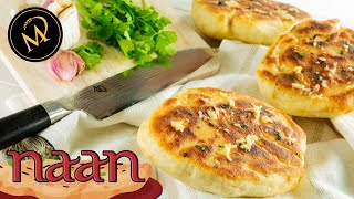 Naan Fladenbrot mit Knoblauch und Koriander meine Variante [upl. by Danni]