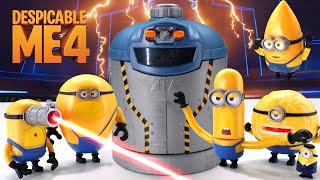 Unboxing EVERY Despicable Me 4 Mega Minions Action Figure Transformation Chamber Collection [upl. by Anaeco5]