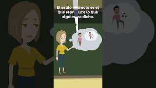 Estilo Directo e Indirecto  Short para aprender Español [upl. by Skye]