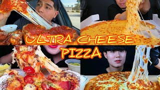 1KG ULTRA CHEESE PIZZA  CHEESE TOPPING AND CHEESE CRUST  CHICAGO STYLE STUFFED PIZZA [upl. by Inattyrb117]