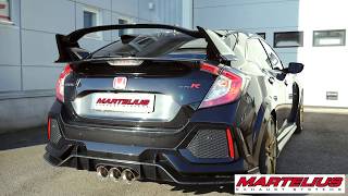 Civic FK8 Martelius Exhaust Sound Check [upl. by Pump]