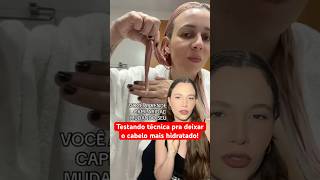 🔥testando a técnica viral CAPILARIDADE para ajudar no frizz hidratação capilar hidrataçãocapilar [upl. by Mahgem]