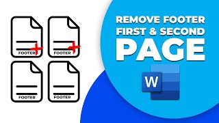 How to remove a footer from the first and second page in word [upl. by Leirej178]