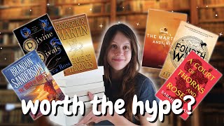 Are these popular books worth the hype  recommendations favorites amp some hot takes [upl. by Euqinmod]