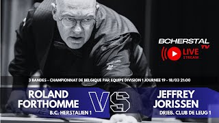 INTM Div 1  BC HERSTALIEN 1 Vs DRIEB CLUB DE LEUG 1  FORTHOMME Roland Vs JORISSEN Jeffrey [upl. by Slater281]