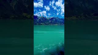 Brienz lake Switzerland River cruise shortvideo interlaken brienz switzerland travel shorts [upl. by Arodoet]