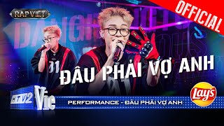 ĐÂU PHẢI VỢ ANH  Dangrangto khiến khán giả mê đét nhận về 4 NÓN VÀNG  Rap Việt 2024 Performance [upl. by Nyvets]