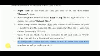 How to Repair Word Document XML Line 2 Column [upl. by Milli]