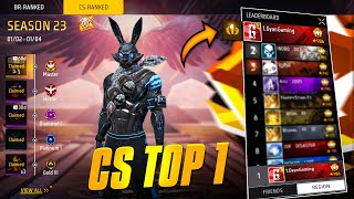 GRANDMASTER REGION TOP 1 CS RANKED Push Raistar amp GyanSujan Is Live free fire [upl. by Ricketts]