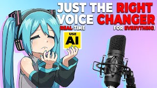 How to USE AI VOICE Changer in REALTIME for RECORDING amp STREAMING [upl. by Eitteb485]