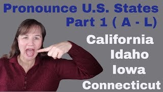 How to Pronounce US States  Part 1 AL [upl. by Suiravat]