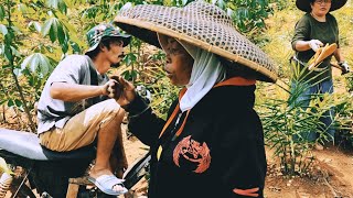 PERJALANAN MENUJU RUMAH EMAK BARBAR FAMILY ADA CEU EDOH LAGI SIBUK NGORED DI KEBUN [upl. by Rahal527]