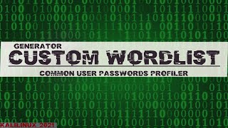2021 CUPP  How to Generator Custom Wordlist in Linux [upl. by Augustine410]
