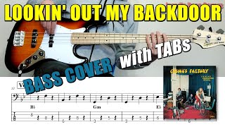 quotLookin Out My Backdoorquot by Creedence Clearwater Revival 🎸 Bass Cover with Play Along TABs 🎵 [upl. by Aniryt]