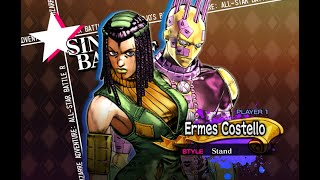 Ermes Costello  Gameplay JoJos Bizarre Adventure AllStar Battle R [upl. by Steven]