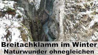 Die faszinierende Breitachklamm im Winter  Naturwunder ohnegleichen  ein unvergessliches Erlebnis [upl. by Arreic]