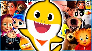 Baby Shark Song Movies Games and Series COVER feat Despicable Me 4 [upl. by Aneertak]