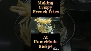 Making Crispy French Fries At Home With Home Made Recipe Easy Method [upl. by Landahl]