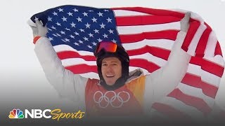 2018 Winter Olympics Shaun White wins halfpipe gold with epic final run  NBC Sports [upl. by Nob]