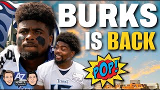 Treylon Burks pops in return to practice  Bold Predictions for Titans 53 man roster on cut day [upl. by Woll119]