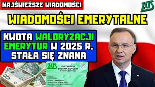 ⚡️Wiadomości emerytalne Waloryzacja emerytur 2025 O ile wzrośnie Twoja emerytura [upl. by Lazarus64]