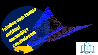 Como PROJETAR taludes com Rampas Variáveis no Civil 3D [upl. by Mollee]