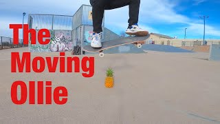 How to Ollie While Moving  Ollie Over An Object  Beginner Skate Tricks [upl. by Quinn178]