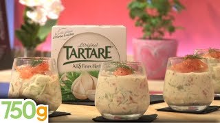 Verrine fraîcheur saumon fumé Tartare et concombre  750g [upl. by Hamner]