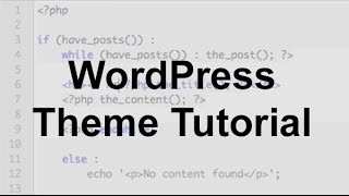 WordPress Theme Tutorial Part 1 [upl. by Noseyt]