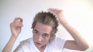 Spiky hair style for men  with mud wax product Id Extreme Titanium Slikhaar TV 56 [upl. by Gerrit]