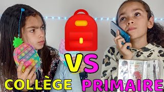 COLLÈGE VS PRIMAIRE partie 2 sketch [upl. by Nivrac]