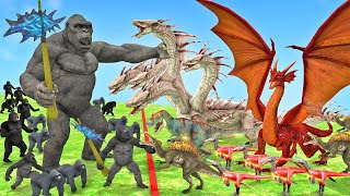 Evolution of Kong Gorilla vs Evolution Of Hydra Dinosaurs  Who Is The King Of Monsters ARBS [upl. by Villiers901]