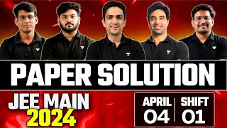 JEE Main 2024 Paper Solution  4th April Shift 1 [upl. by Otrepur]