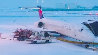 TRIP REPORT  Delta Air Lines Boeing 717 MAIN CABIN Calgary to Minneapolis [upl. by Sallad864]