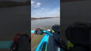 22 Jet blaster yamaha jetski Lawrenceburg Indiana Ohio river March 2022 [upl. by Atnek]