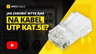 Jak zarobić wtyk RJ45 na kabel UTP kat5e [upl. by Carrol]