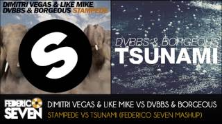 Dimitri Vegas amp Like Mike vs DVBBS amp Borgeous  STAMPEDE vs TSUNAMI Federico Seven Mashup [upl. by Asle279]