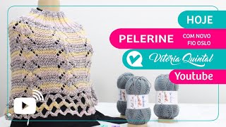 Aprenda a fazer uma pelerine com Vitória Quintal Knitting tejer [upl. by Edison]