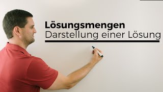 Lösungsmengen Darstellung einer Lösung bei GleichungenUngleichungen  Mathe by Daniel Jung [upl. by Yrrol985]