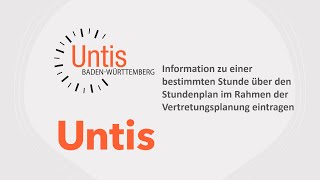 Vertretungstext über den Stundenplan hinterlegen [upl. by Hcib]