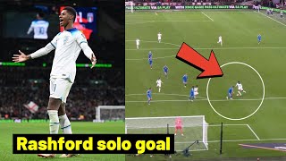 Rashford solo run goal vs Italy today [upl. by Llednol]