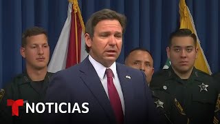 DeSantis anuncia nuevas medidas contra la migración indocumentada en Florida  Noticias Telemundo [upl. by Illehs463]