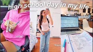 high school day in my life vlog productive  fun [upl. by Alie]