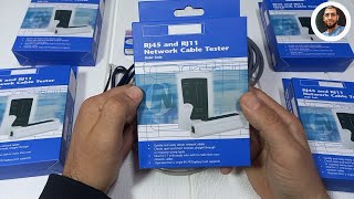 تعرف على جهاز رائع Testeur de câble réseau RJ45 et RJ11 LAN Test RJ45 RJ11 Cat56 Cable [upl. by Ethelda]