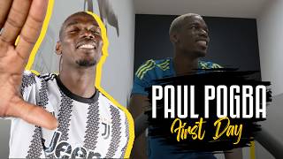 PAUL POGBAS FIRST DAY AT JUVENTUS  Inside Pauls Return to Juventus Pogback [upl. by Ettore637]