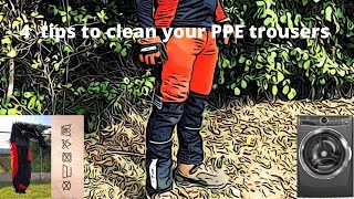 4 tips for cleaning your chainsaw protective trousers2 [upl. by Polik]