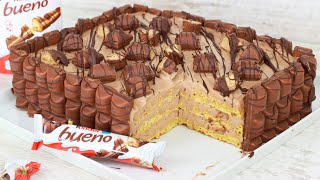 Kinder Bueno Torte ohne Backen mit nur 6 Zutaten [upl. by Darrick]