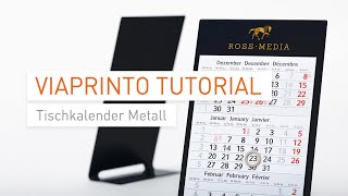 Tutorial amp Unboxing Tischkalender Metall in InDesign gestalten [upl. by Vahe]